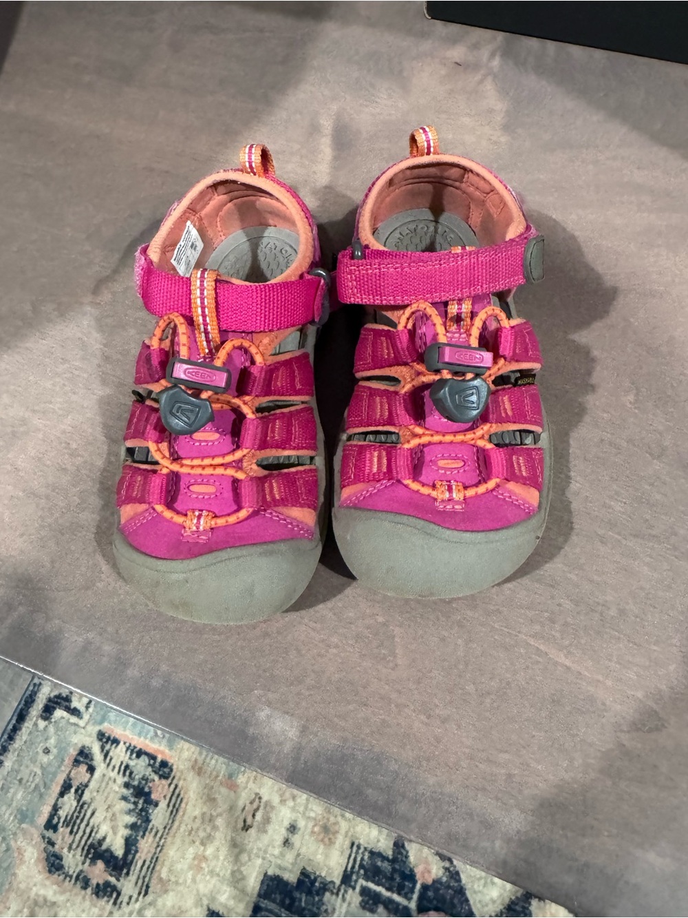 Keen Kids Pink and Orange Closed-Toe Sandal
